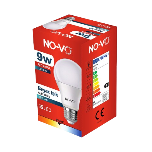 NO-VO LED AMPUL BEYAZ 9 W